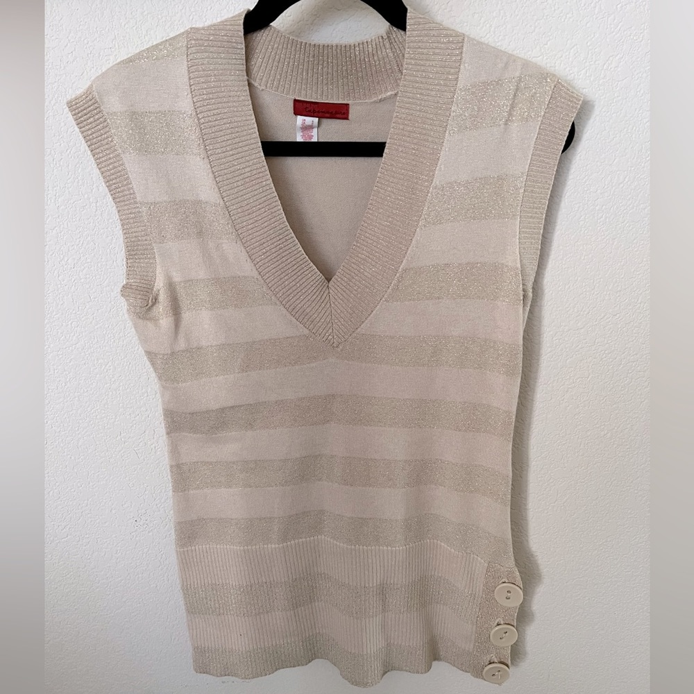 Striped sweater vest